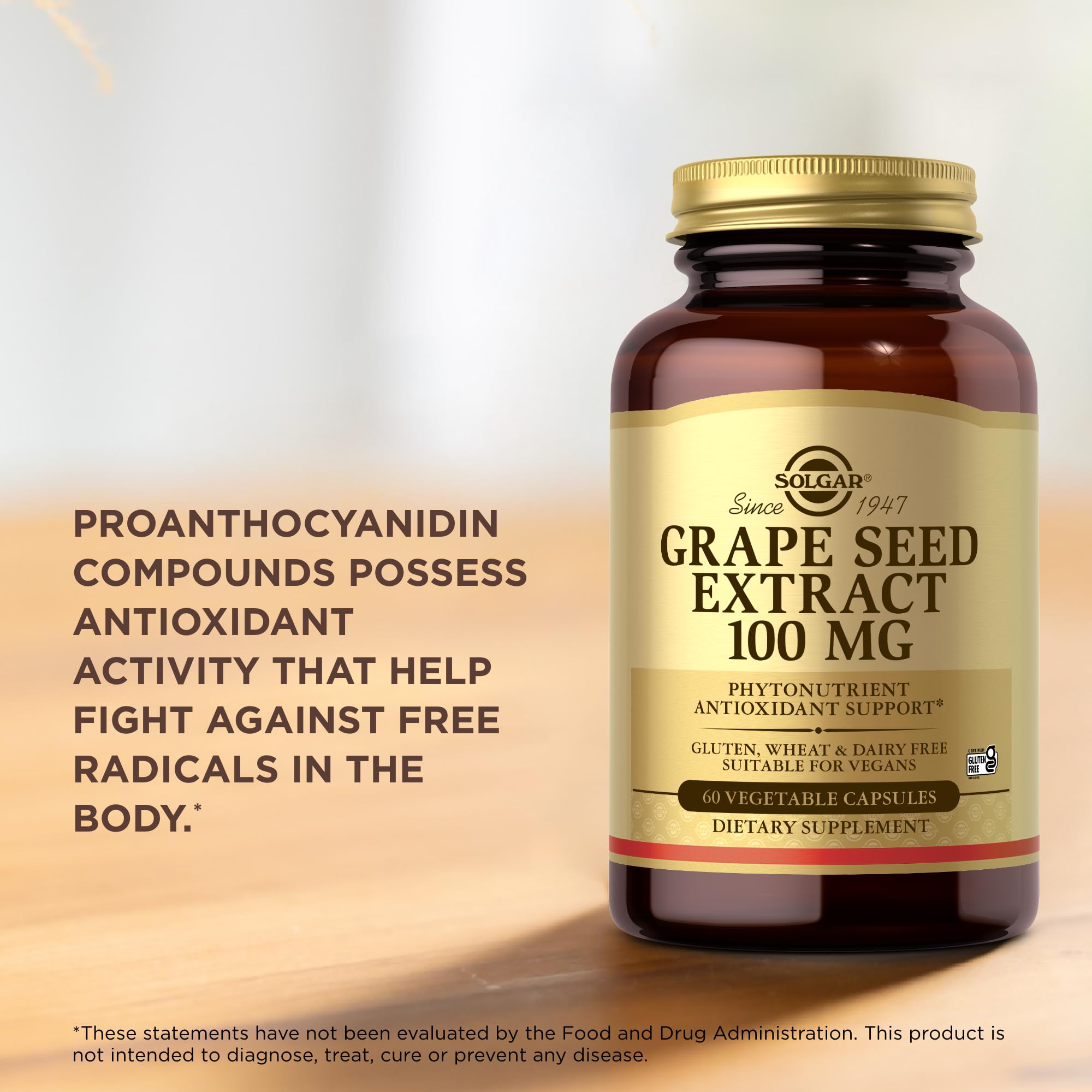 Quality assurance stamp on Solgar bottle