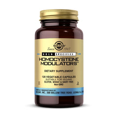 Solgar Homocysteine Modulators bottle label with 120 vegetable capsules