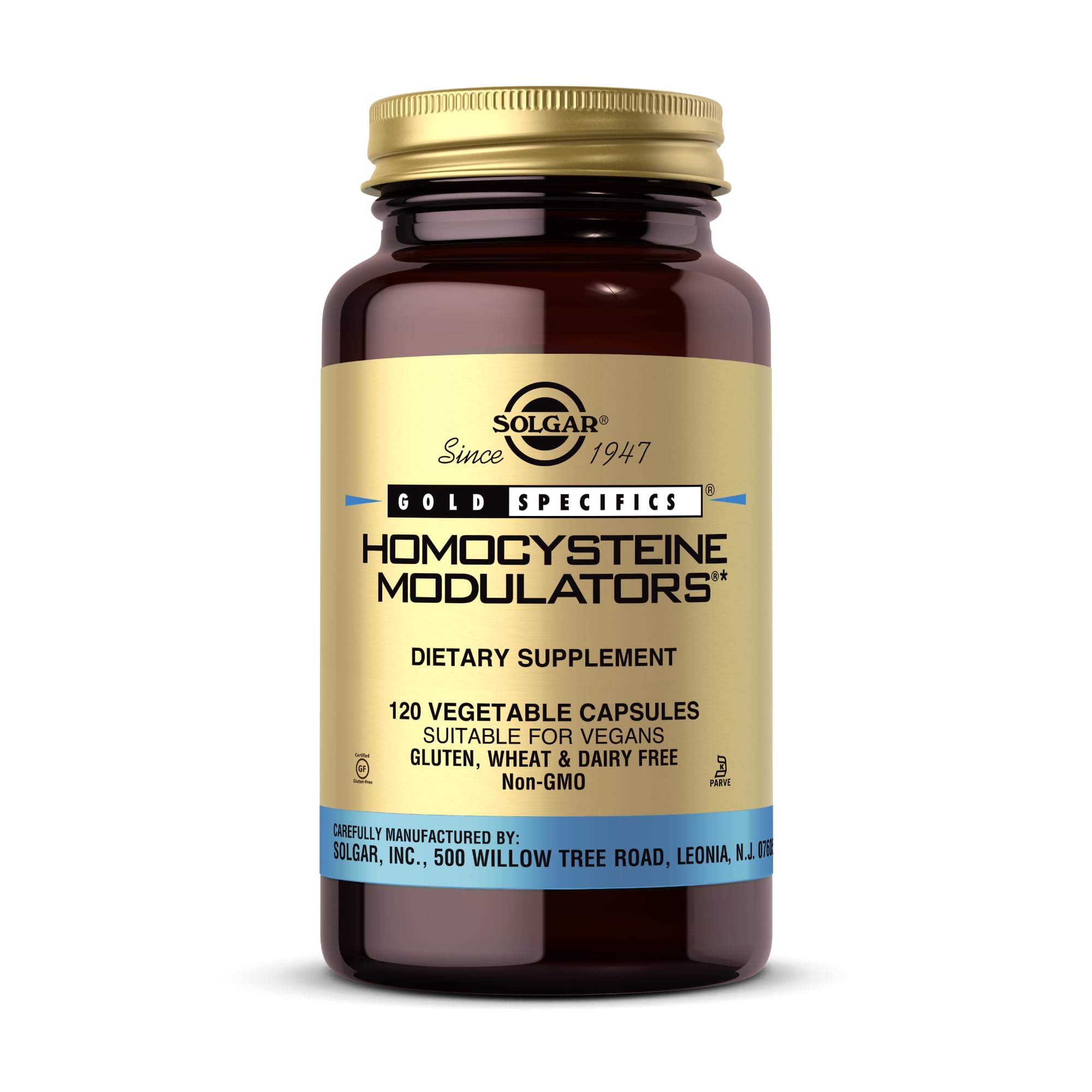 Solgar Homocysteine Modulators bottle and label