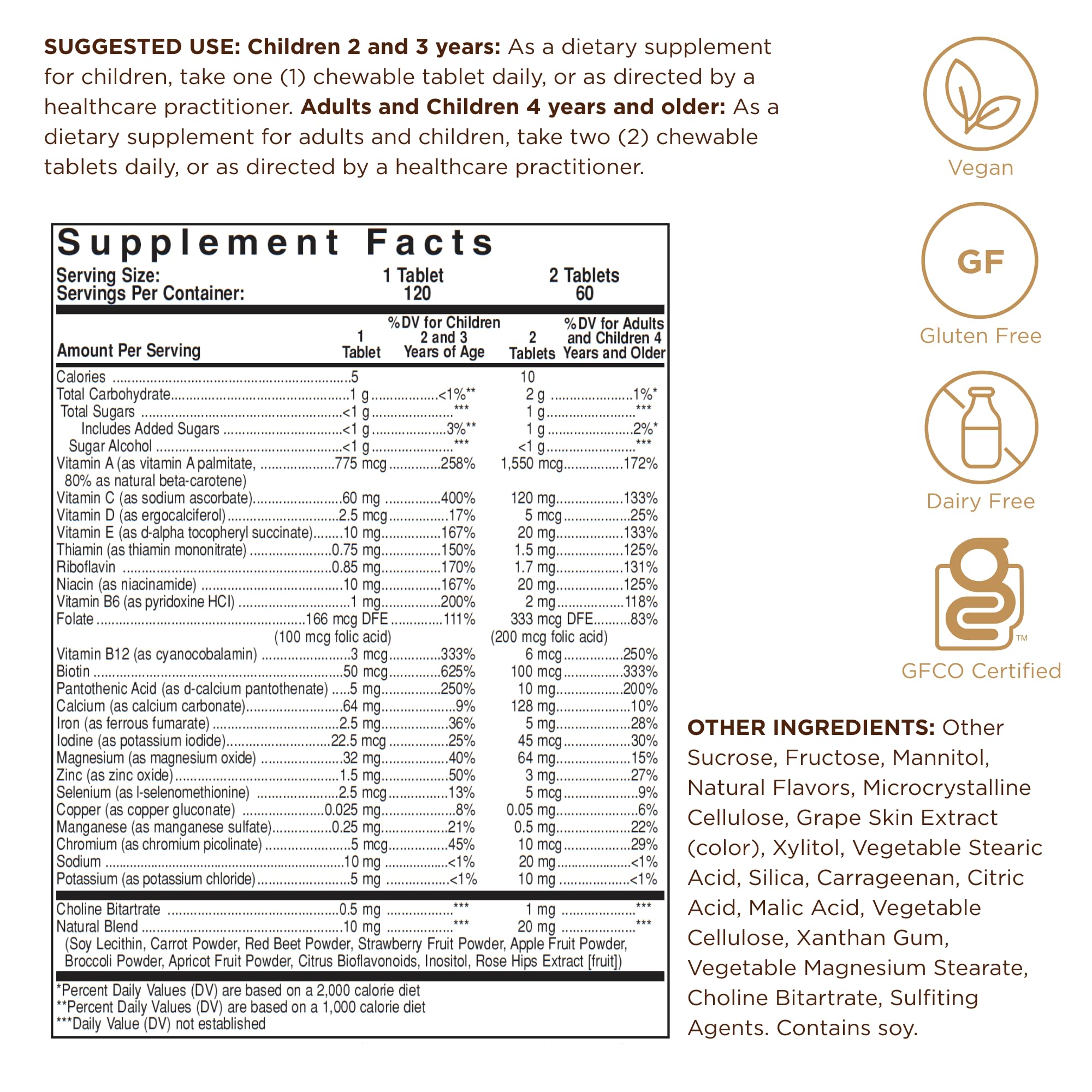 Solgar Kangavites Bouncin' Berry 120 chewable tablets pack shot