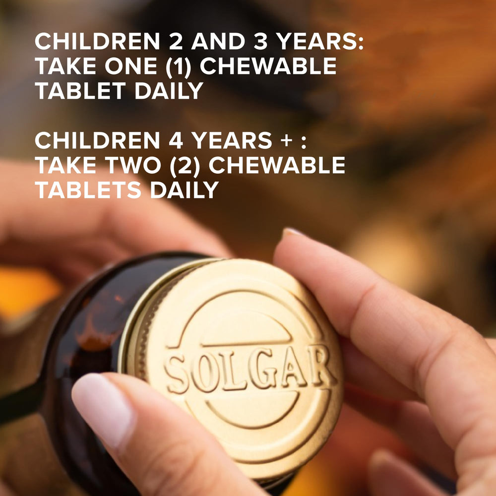 Solgar Kangavites nutrition facts label showing vitamins and minerals