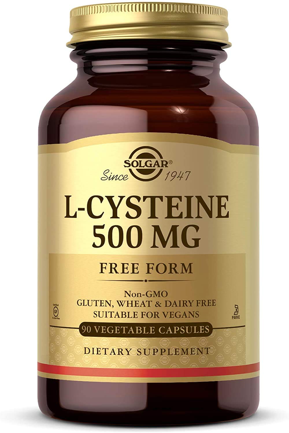 Solgar L-Cysteine 500 mg bottle - front view