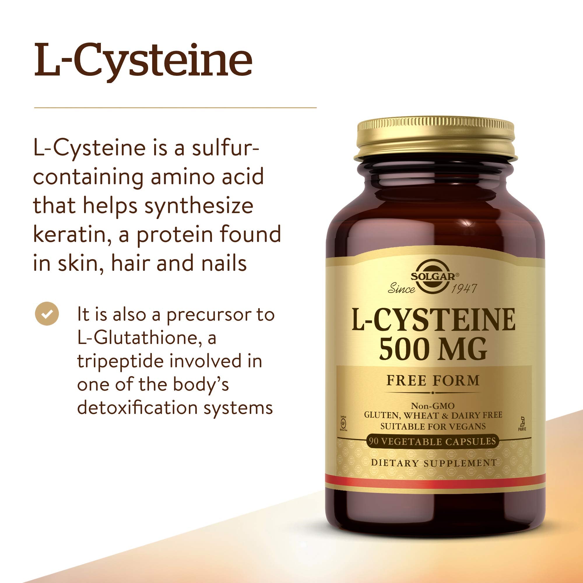 Solgar L-Cysteine 500 mg packaging box