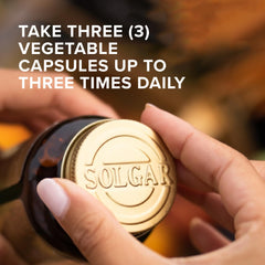 Nutritional facts panel on Solgar bottle