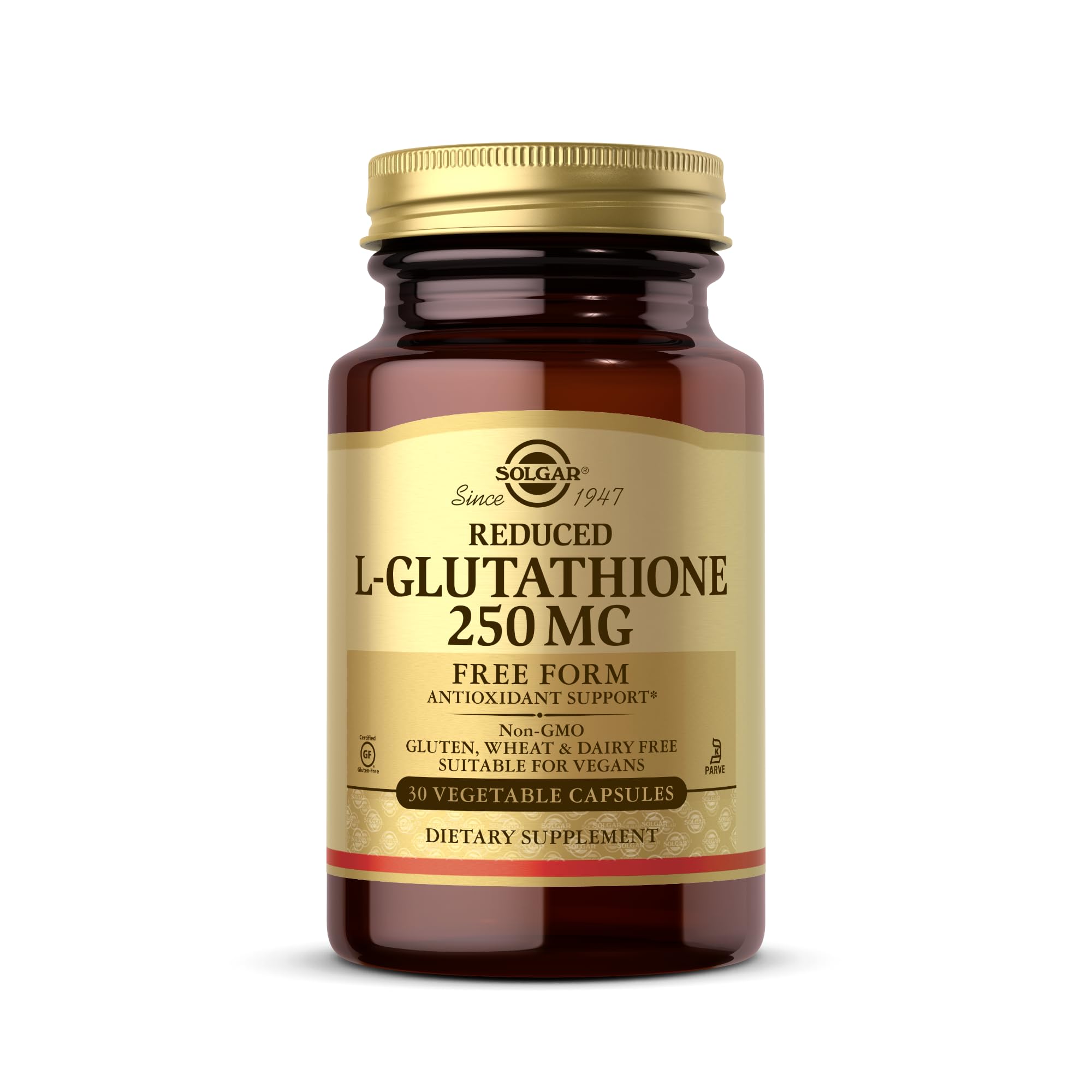 Solgar Reduced L-Glutathione 250 mg bottle