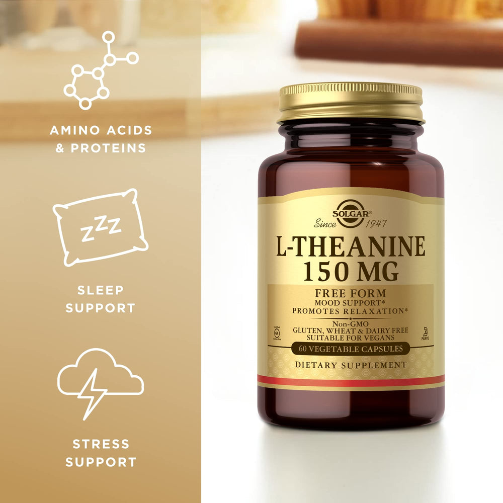 Solgar L-Theanine supplement facts panel