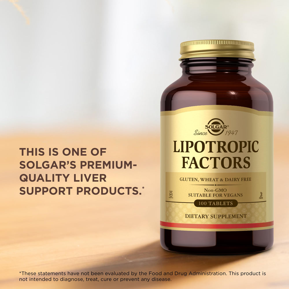 Solgar Lipotropic Factors supplement facts label