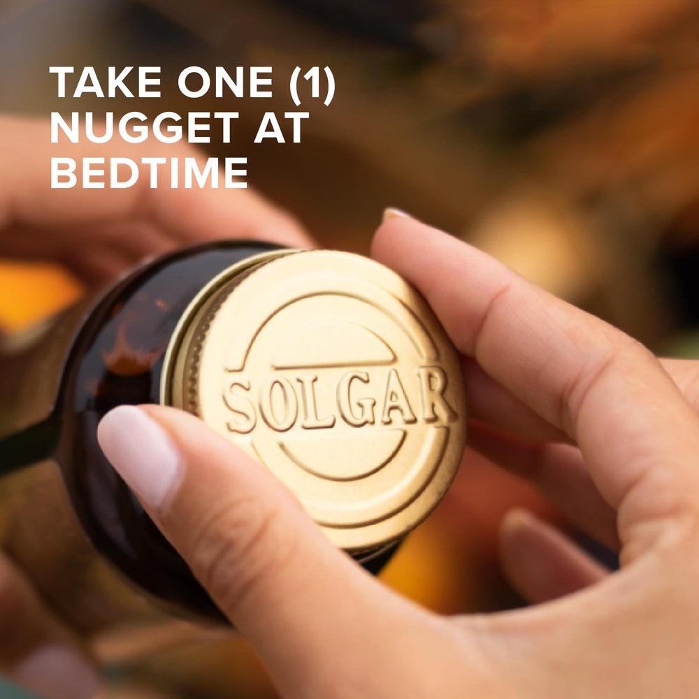 Supplement facts panel for Solgar Melatonin 3 mg