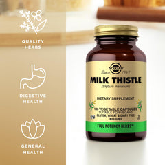 Solgar Milk Thistle packaging showing Kosher certification