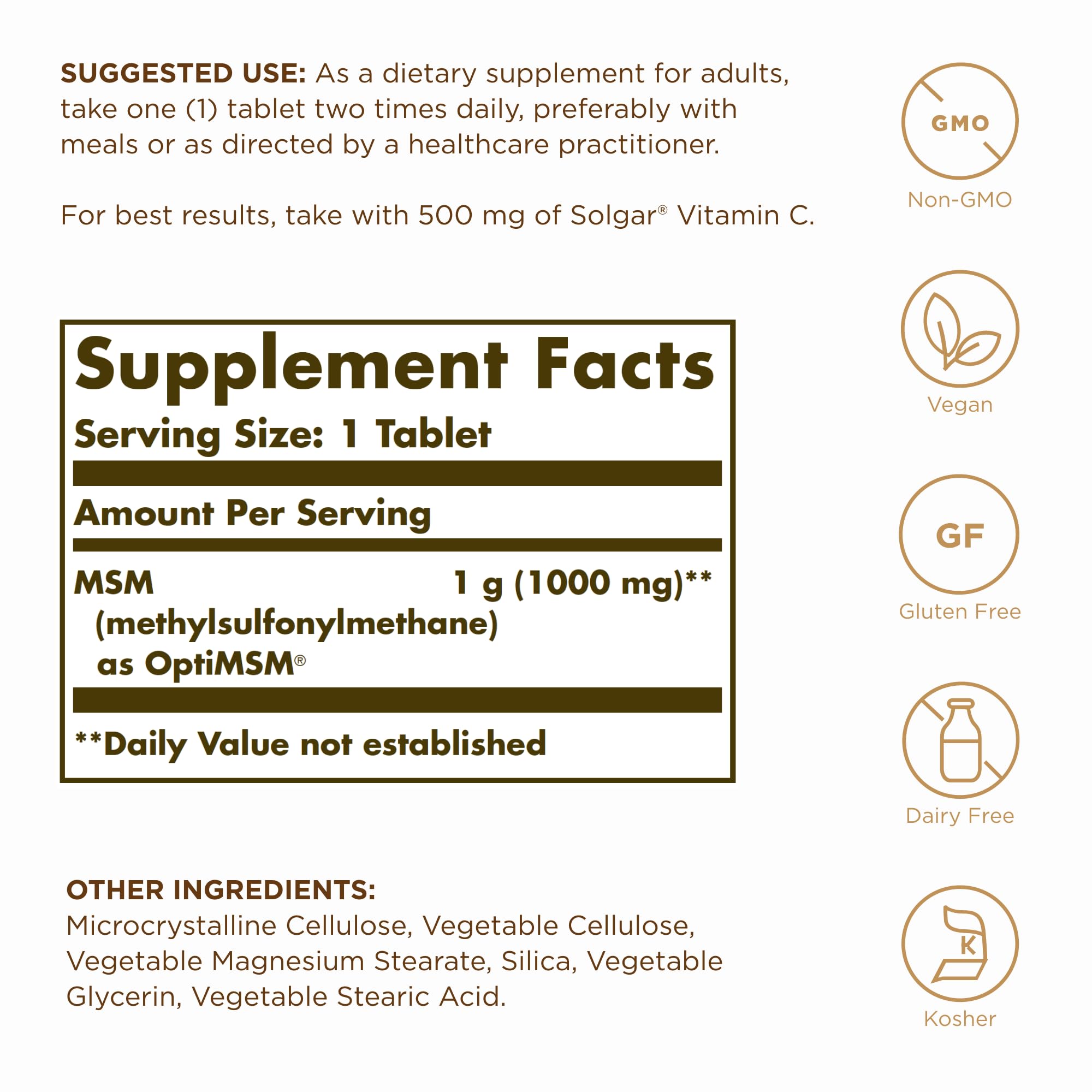 MSM joint support and connective tissue image