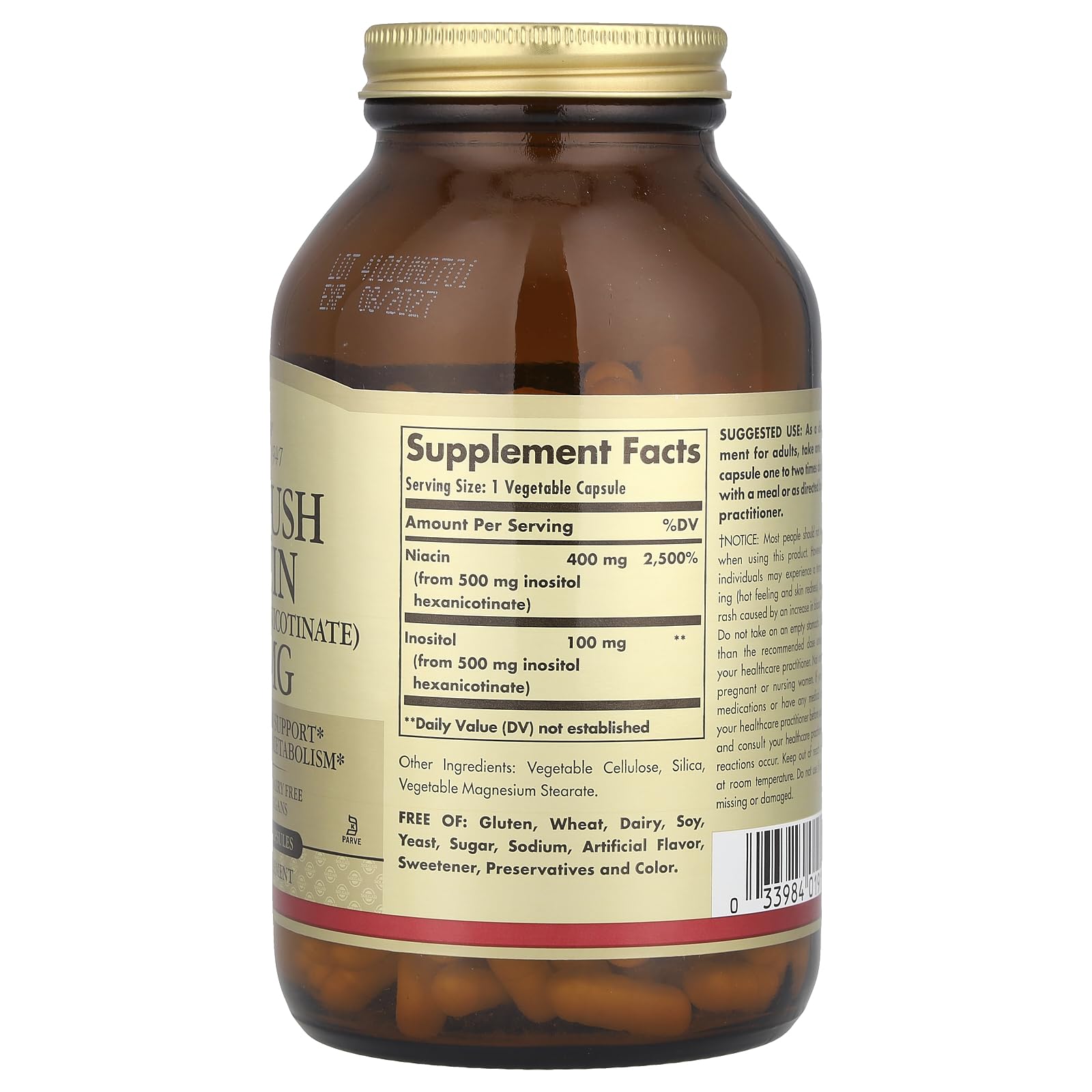 Icons representing energy metabolism and cardiovascular support for Solgar Niacin