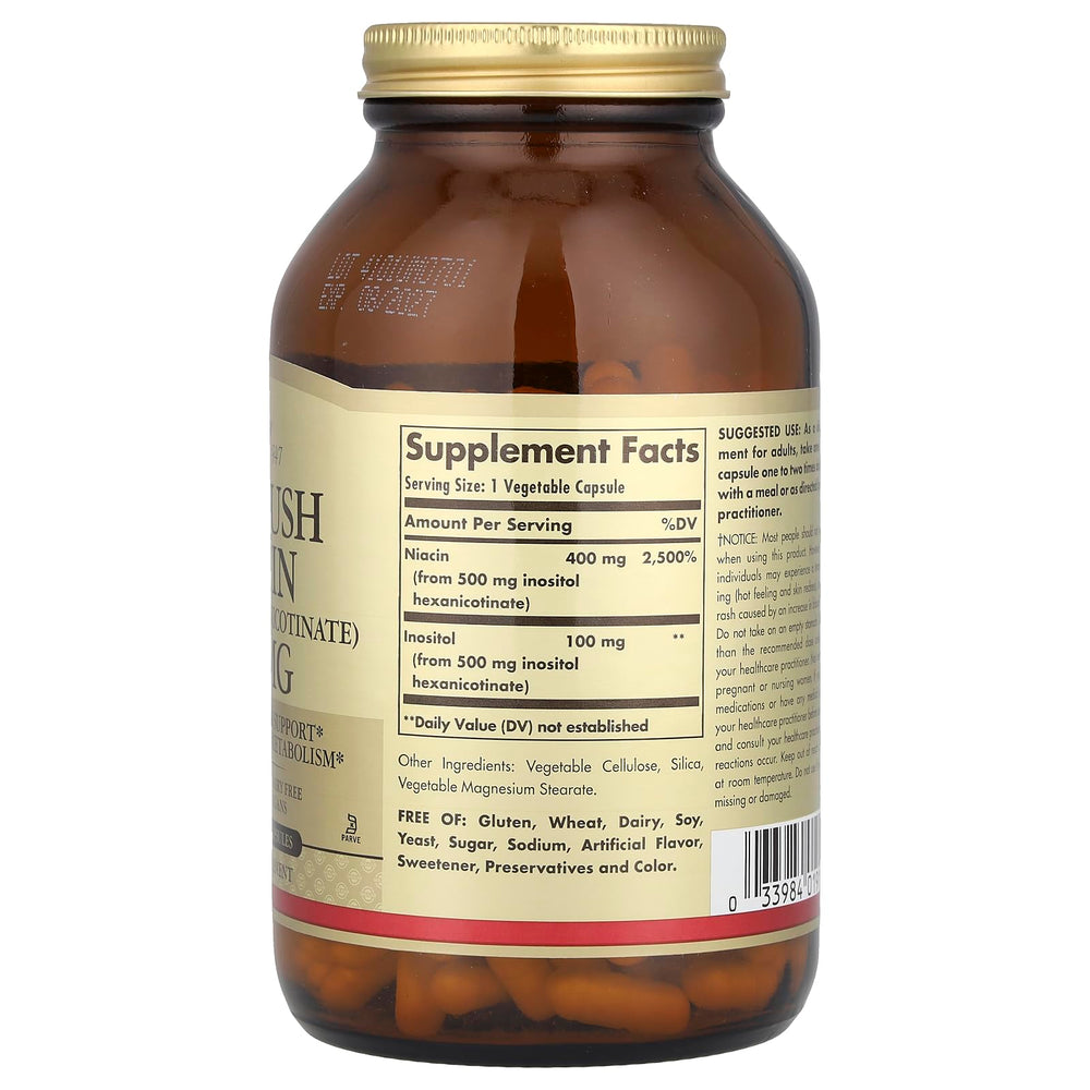 Icons representing energy metabolism and cardiovascular support for Solgar Niacin