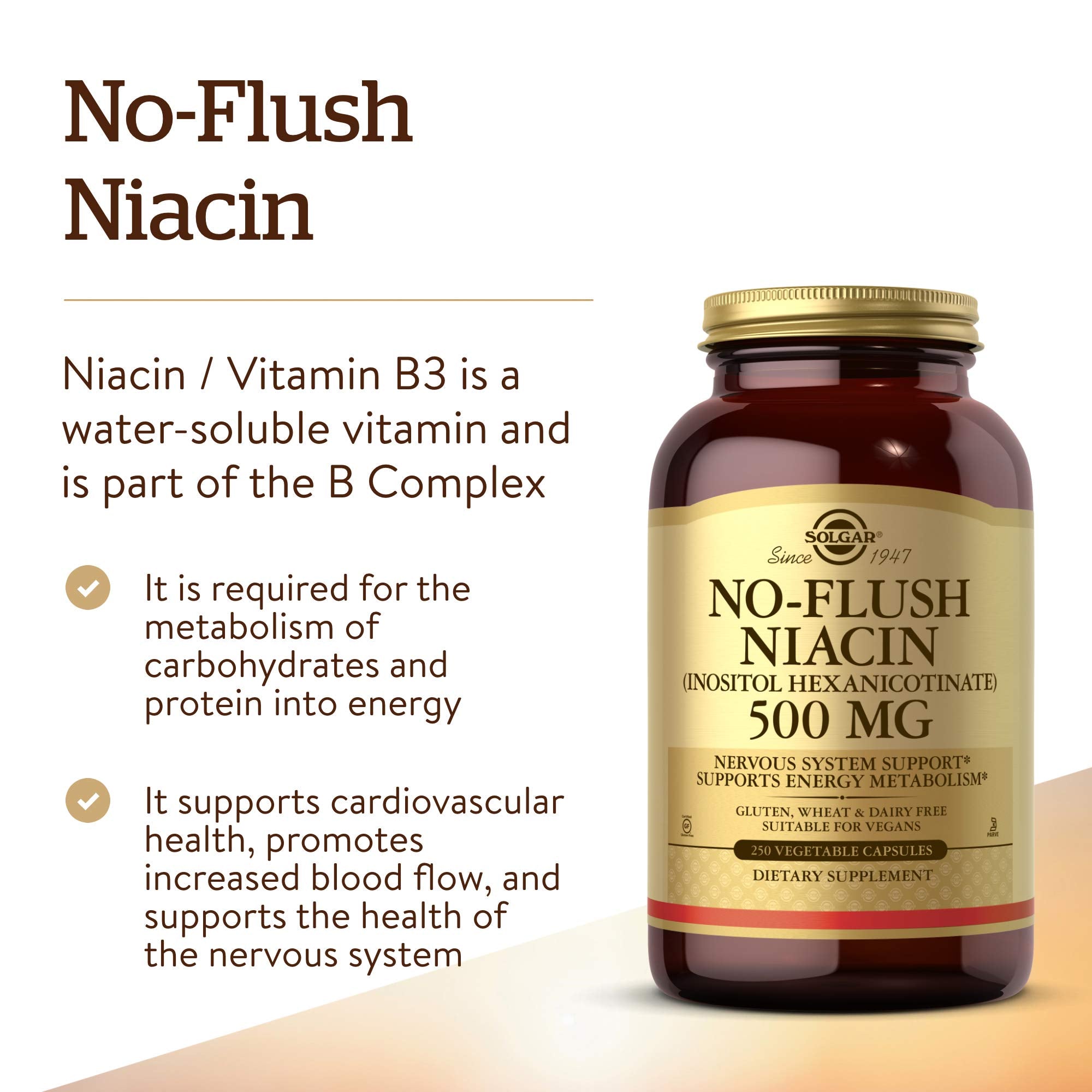 Graphic showing inositol-bound no-flush niacin delivery