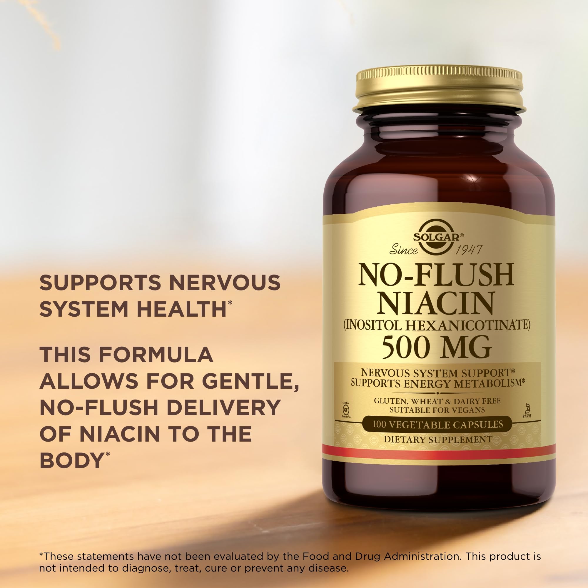 Niacin supports energy metabolism and nervous system health