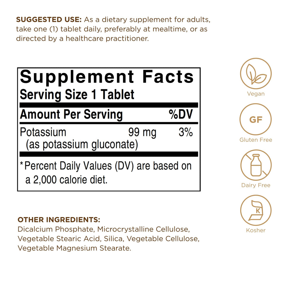 Potassium promoting electrolyte balance