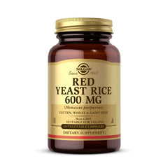 Solgar Red Yeast Rice 600 mg bottle – 60 vegetable capsules