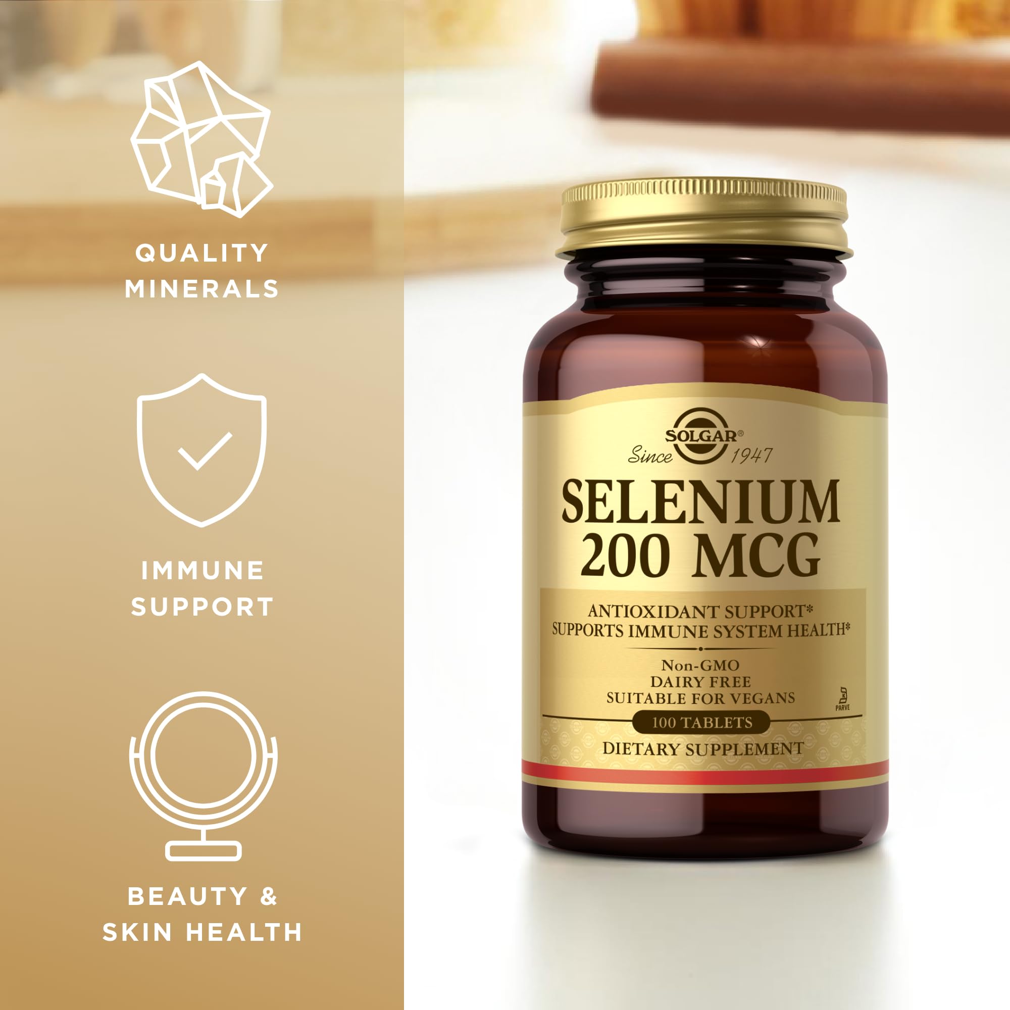 Solgar Selenium 200 mcg product box with label