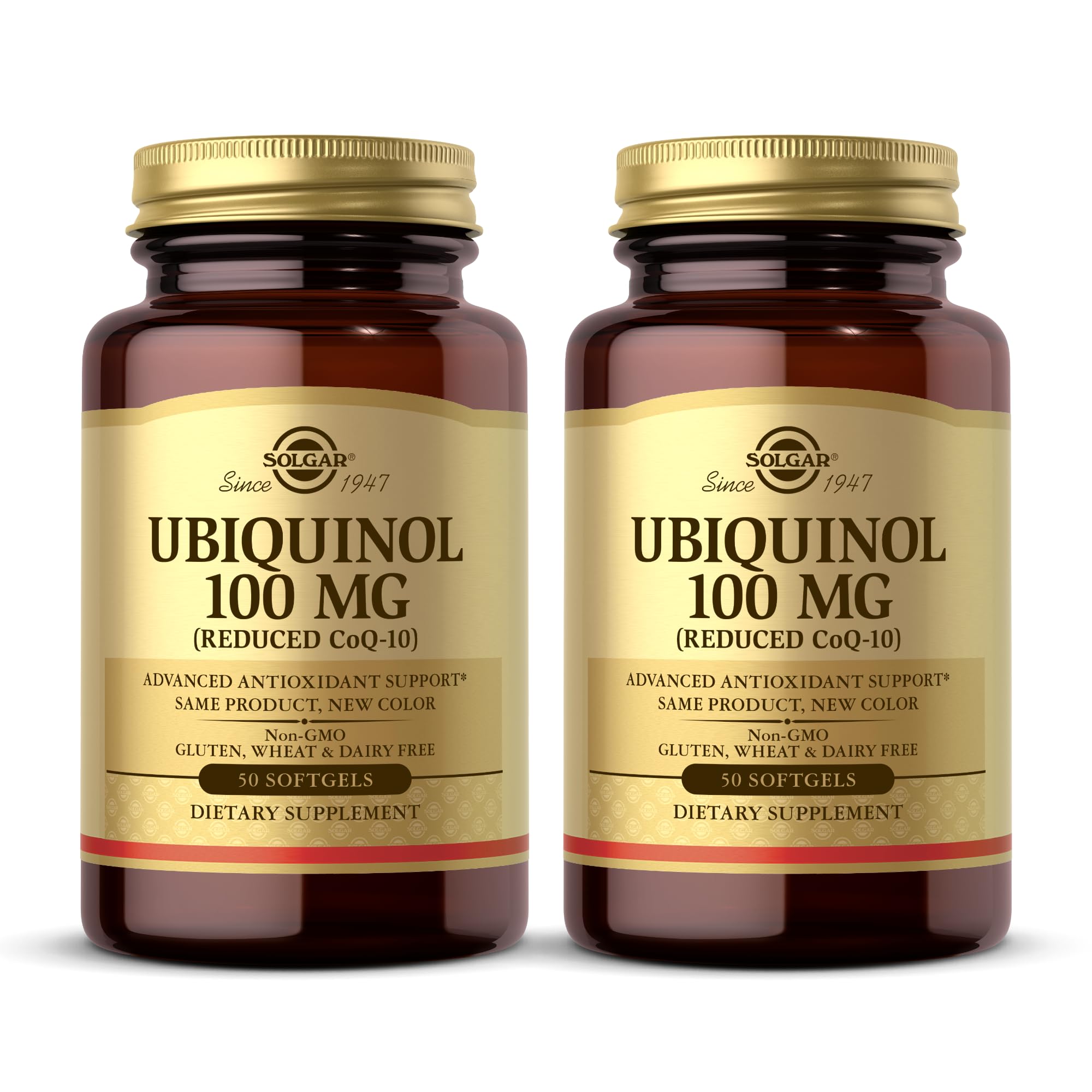 Solgar Ubiquinol 100 mg softgels front view