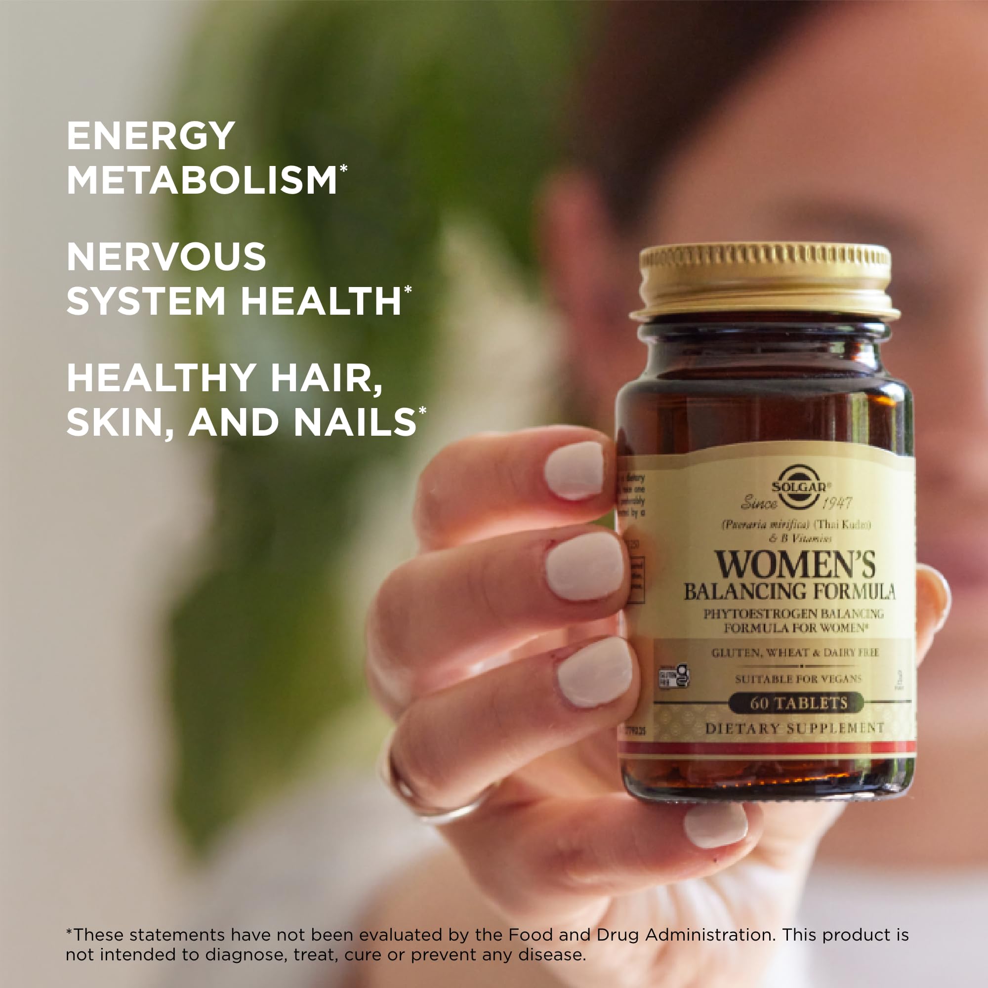 Vegan, kosher, gluten- and dairy-free Solgar supplement