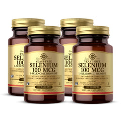 Solgar Yeast-Free Selenium 100 mcg bottle and label