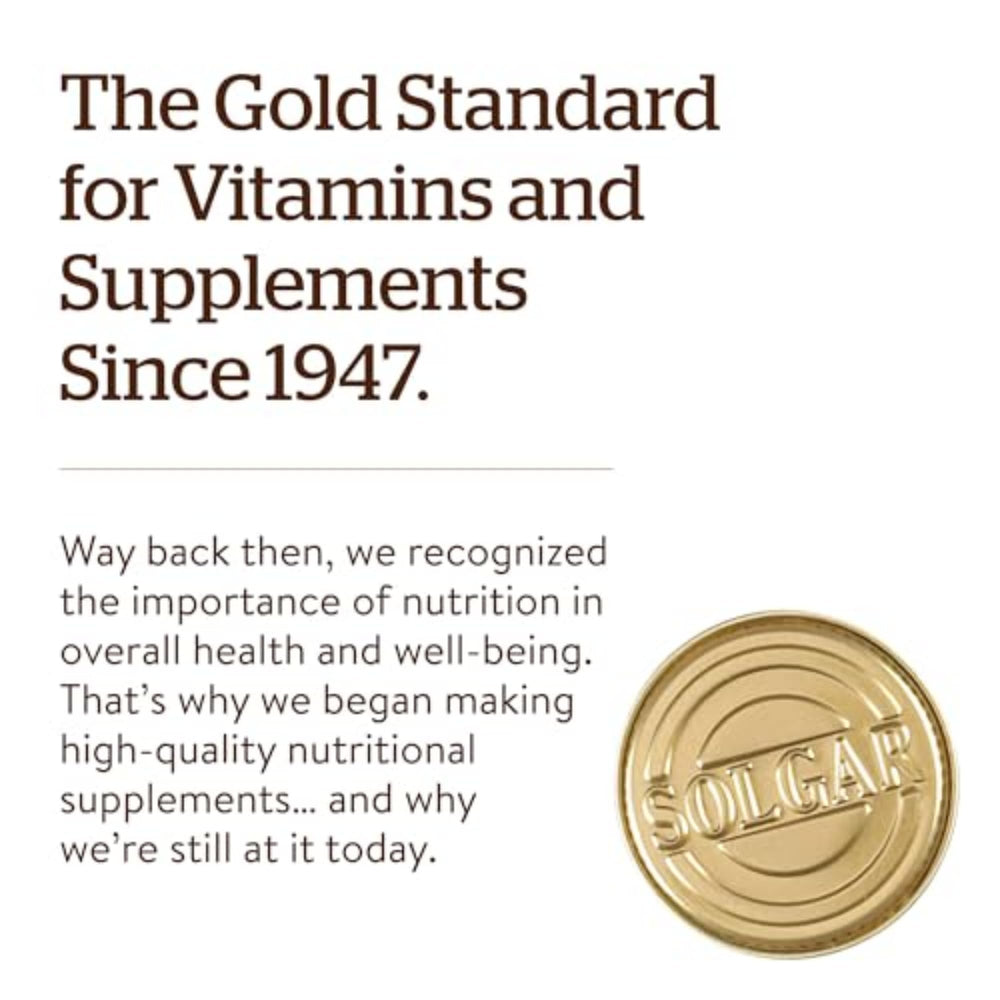 Solgar Zinc Picolinate indicating taste and vision support