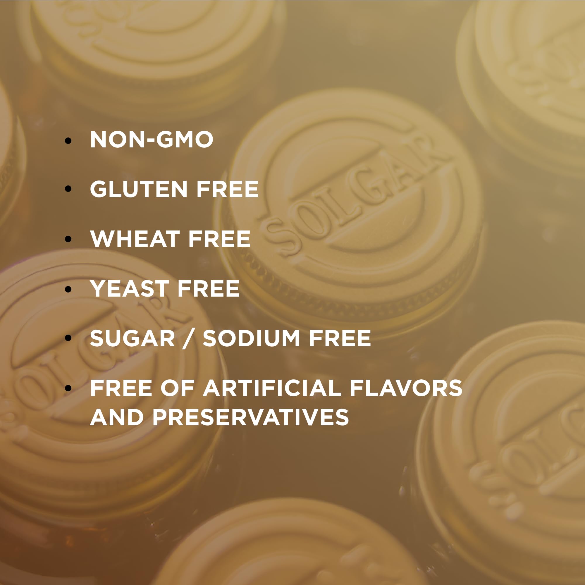 Solgar Formula VM-2000 product attributes: vegan, kosher, gluten-free