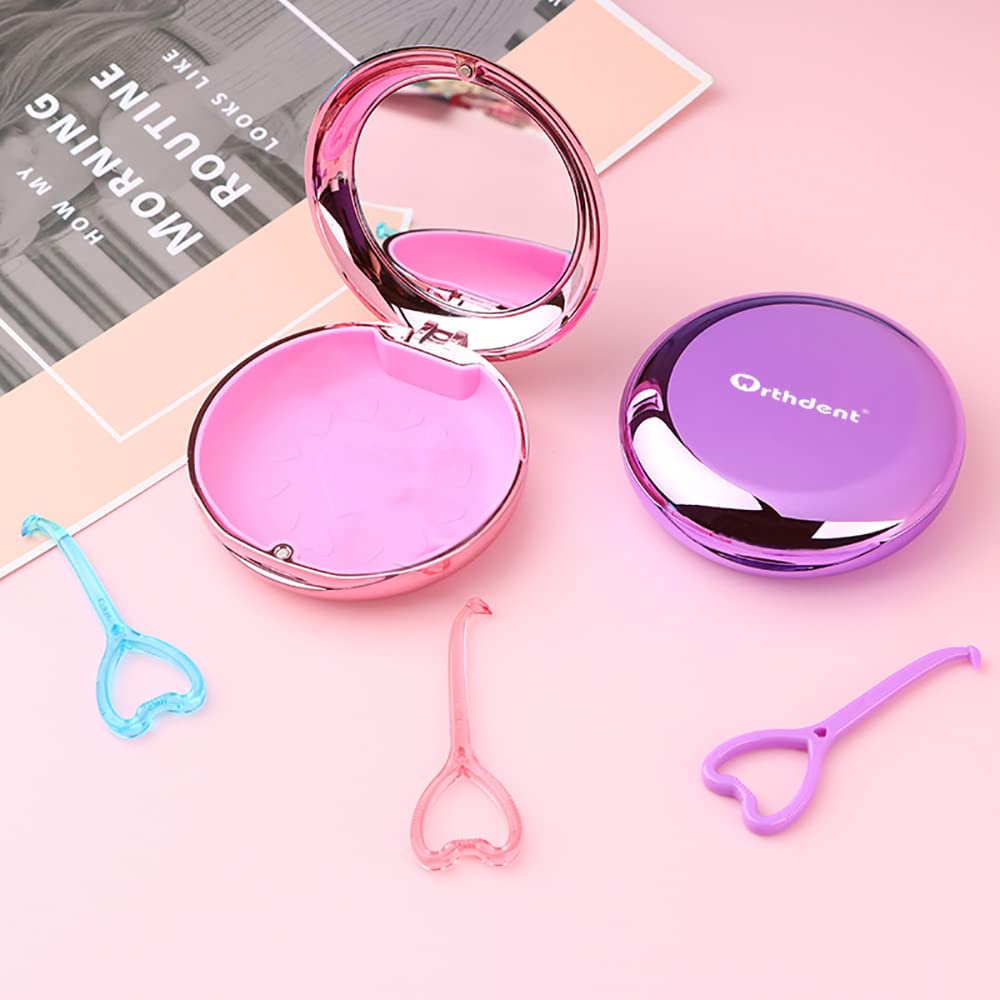 Case contents: retainer case, remover hook, and brush