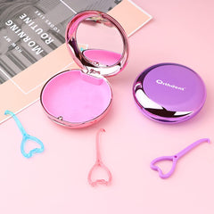 Case contents: retainer case, remover hook, and brush