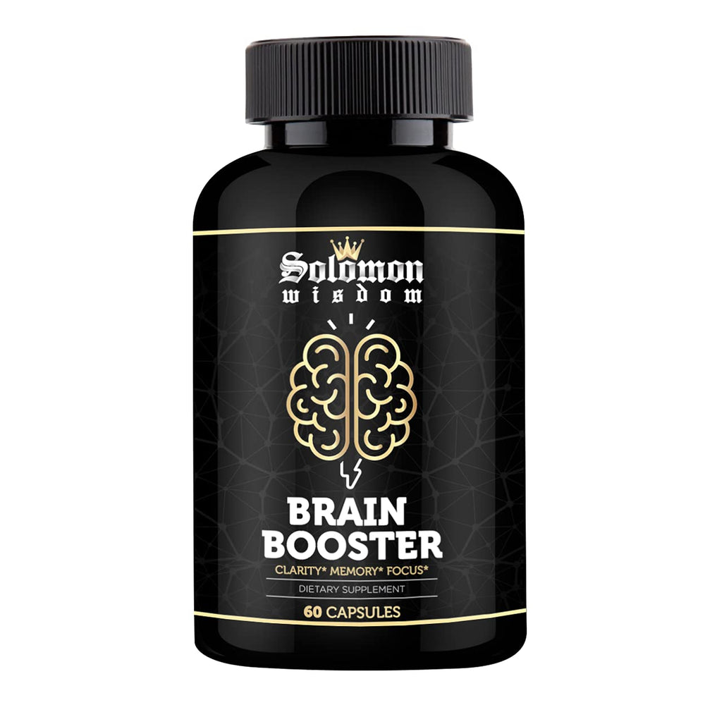 Solomon Wisdom Brain Booster bottle and packaging