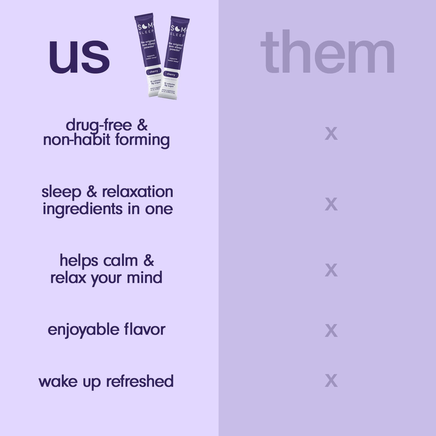 Serving instruction: mix with 8 oz water 30 minutes before bed