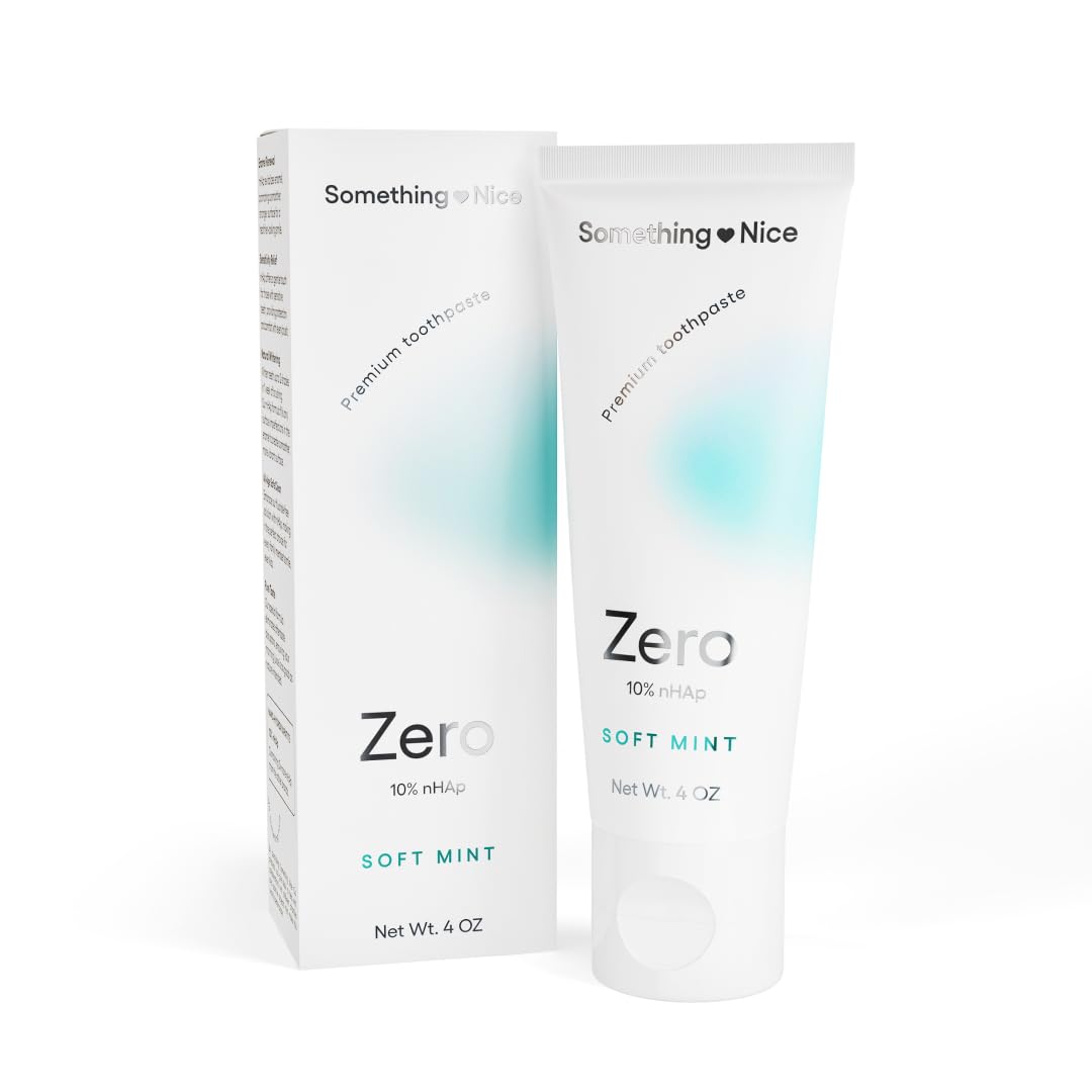 Something Nice Zero Toothpaste 4 oz tube front view