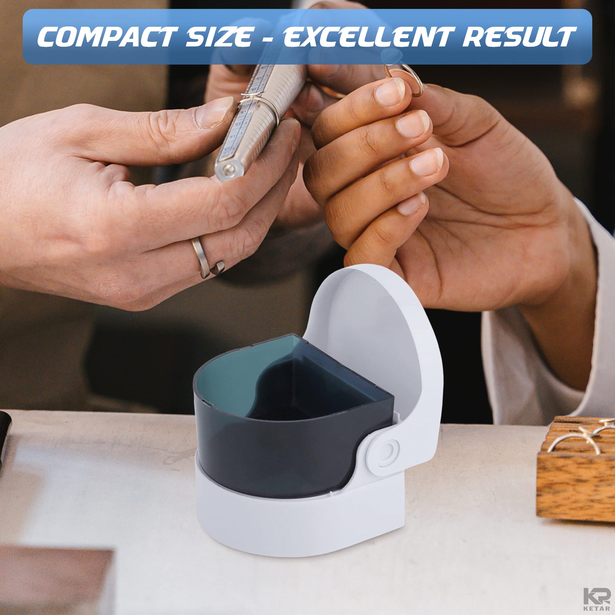 Coins cleaned using Sonic Cordless Denture Cleaner