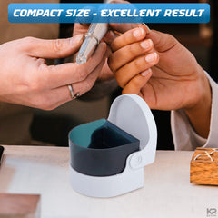 Coins cleaned using Sonic Cordless Denture Cleaner
