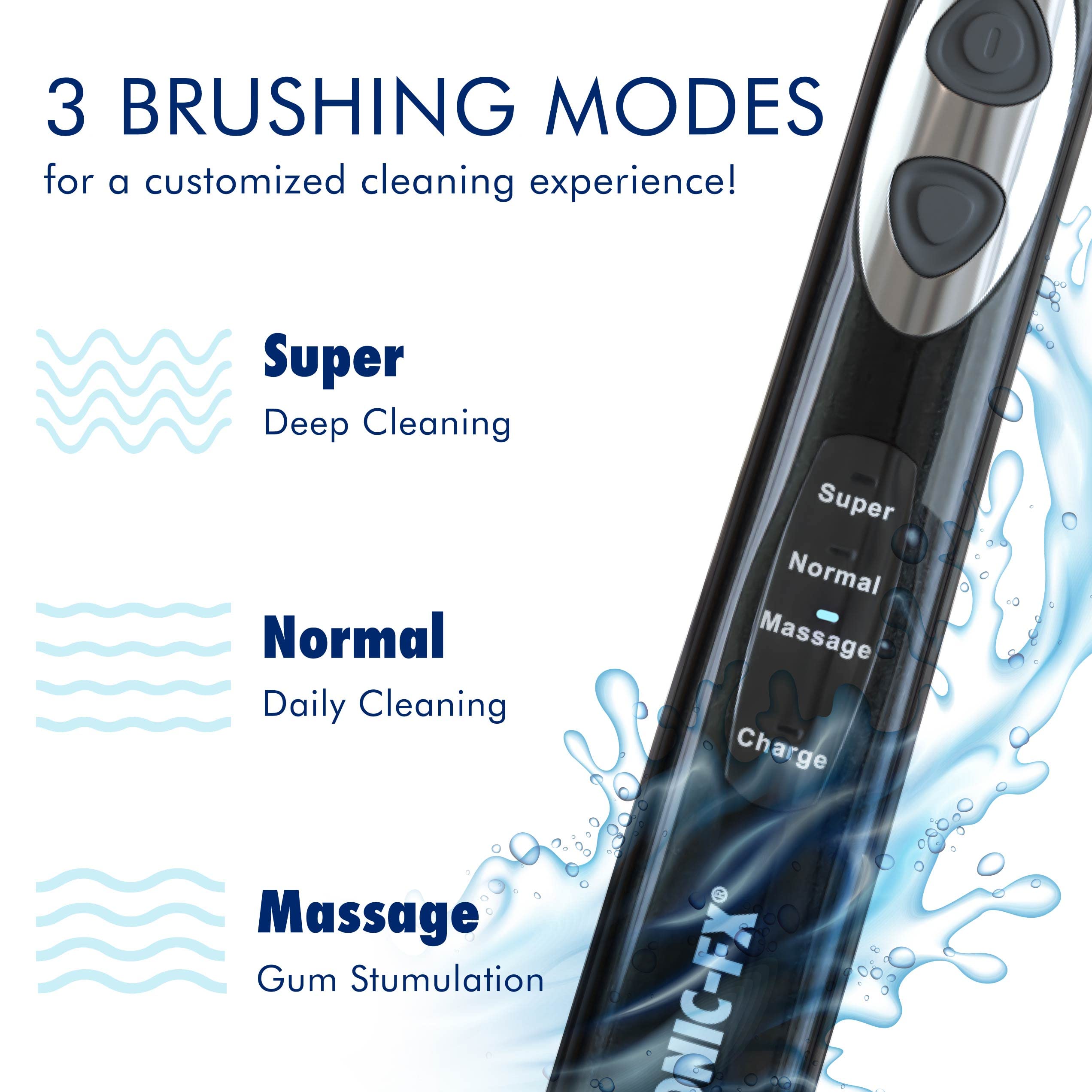 Sonic-FX Solo Electric Toothbrush black rear view