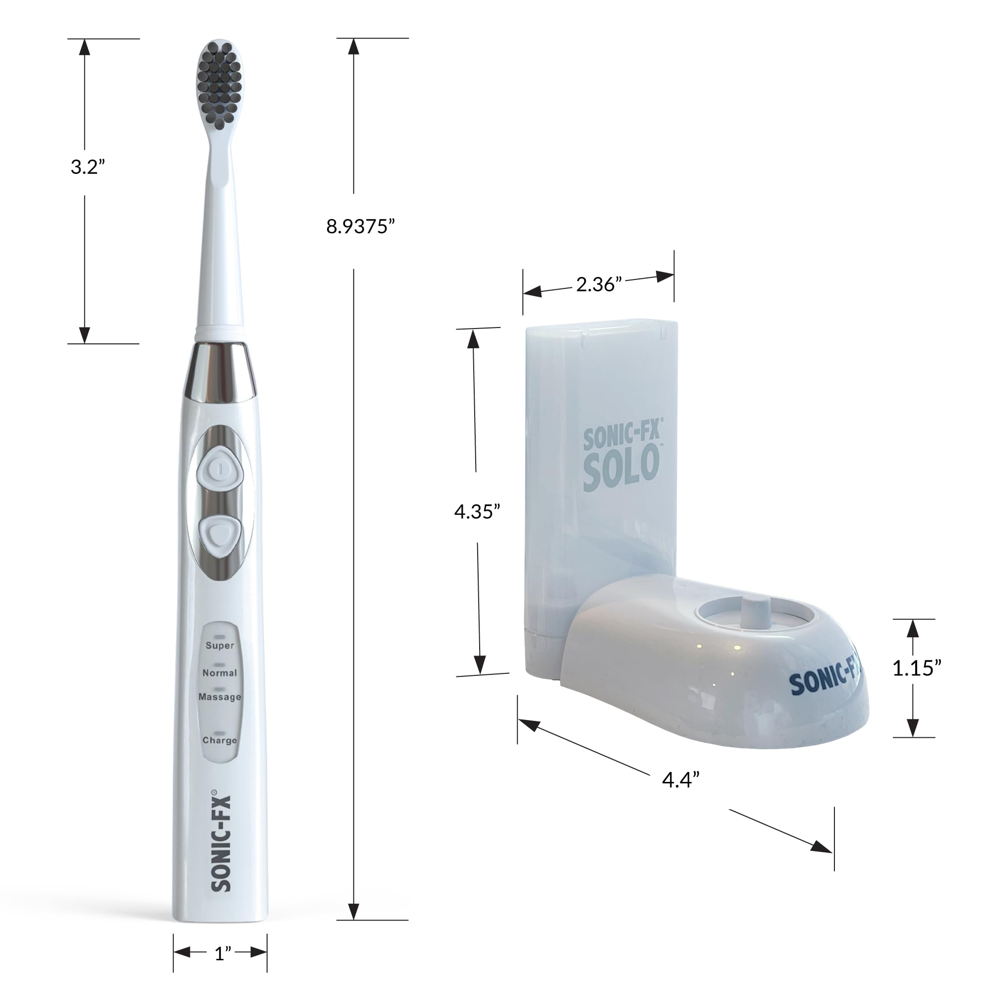 Interdental brush head included with Sonic-FX Solo