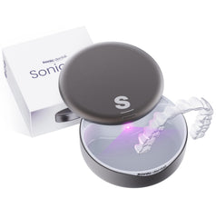 Front view of Sonic Go Aligner & Retainer Case in durable metal