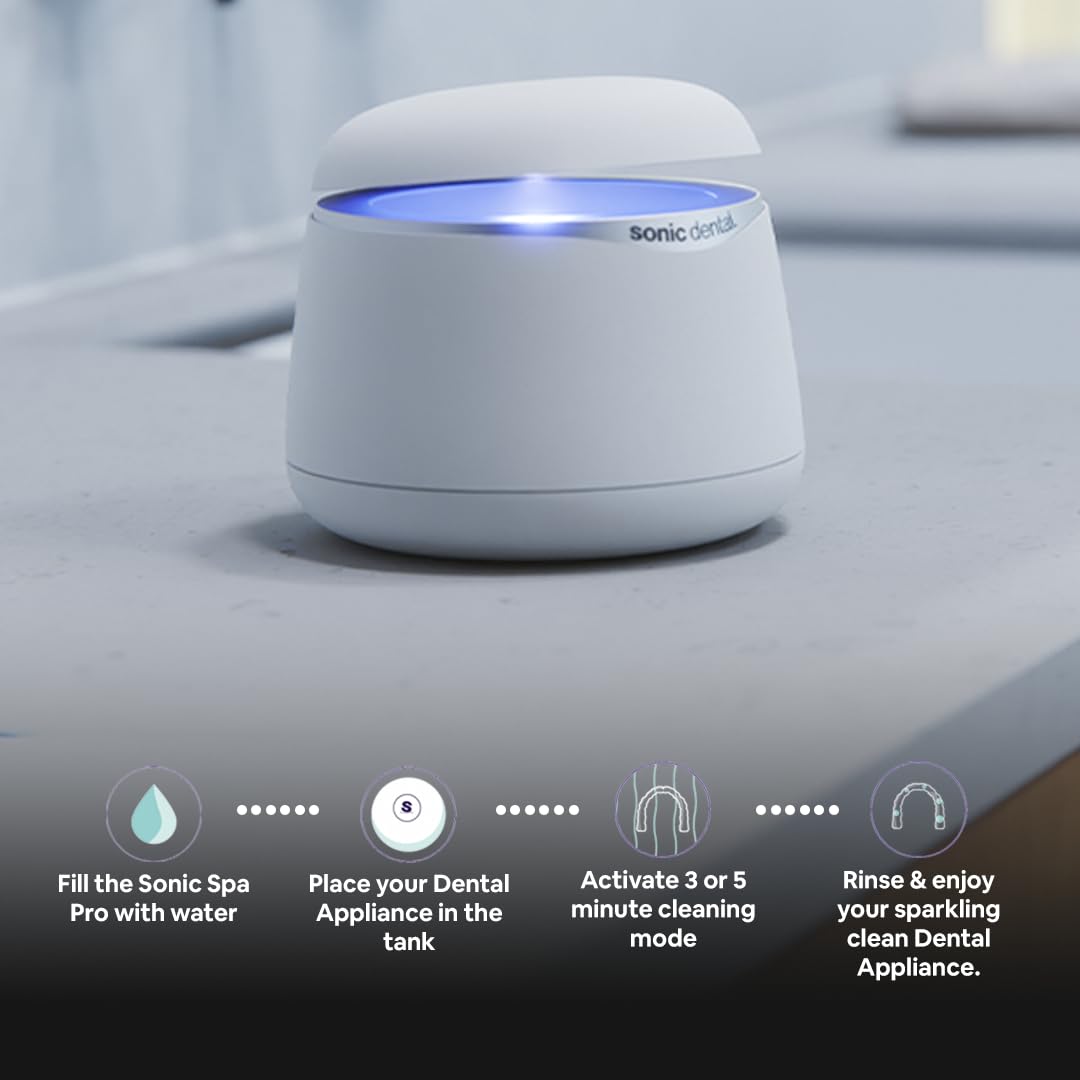 43kHz ultrasonic cleaning technology designed in the UK for dental appliances