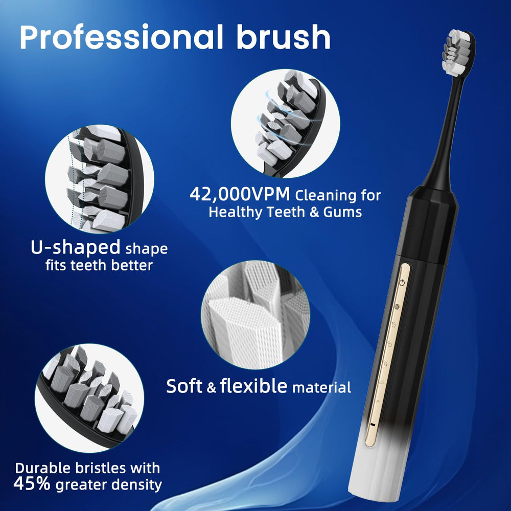 Built-in 2-minute timer feature on the toothbrush