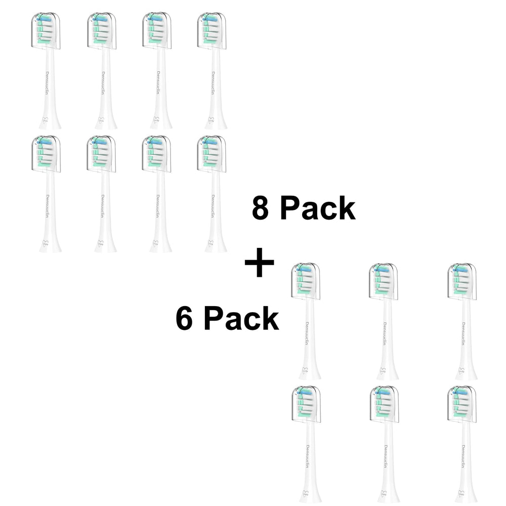 14-pack replacement toothbrush heads for Philips Sonicare shown together