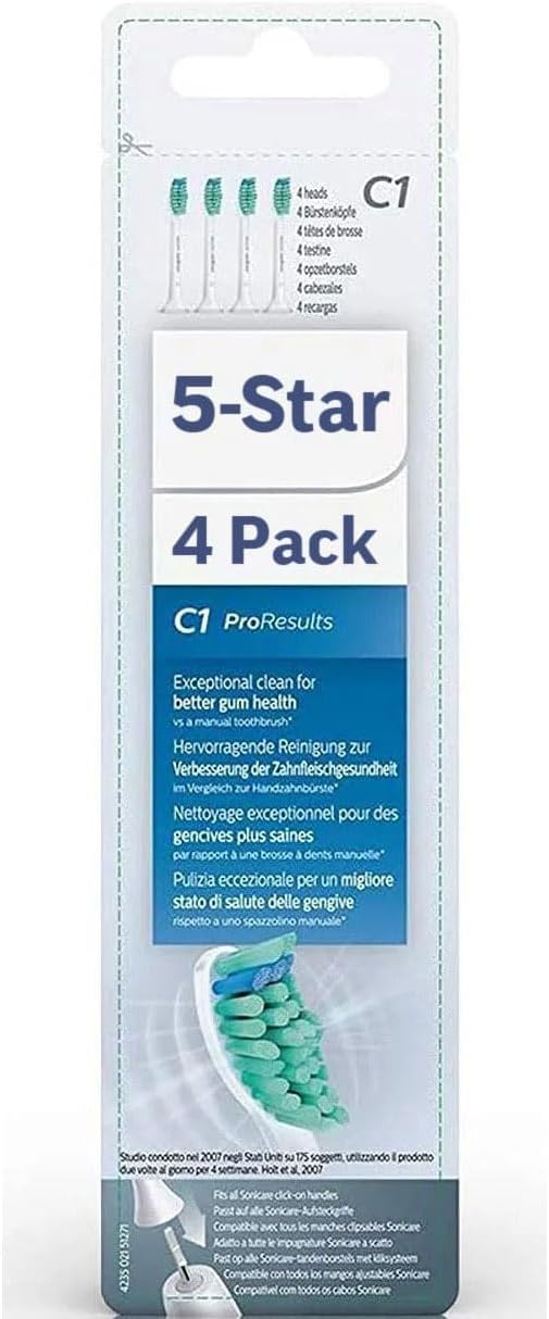 Blue 4-pack replacement heads for C1 Sonicare