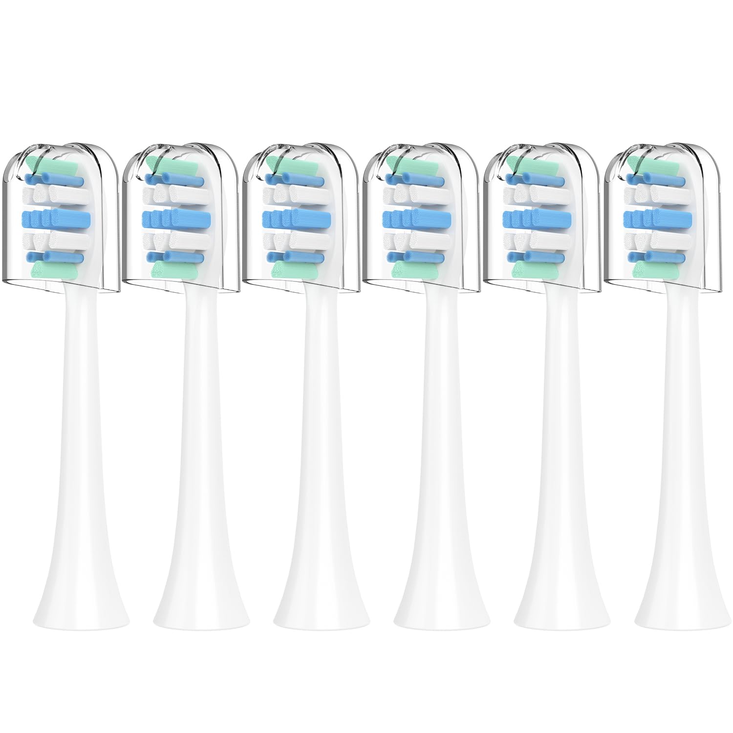 Sonicare replacement heads C1 C2 G2 6-pack – angled view