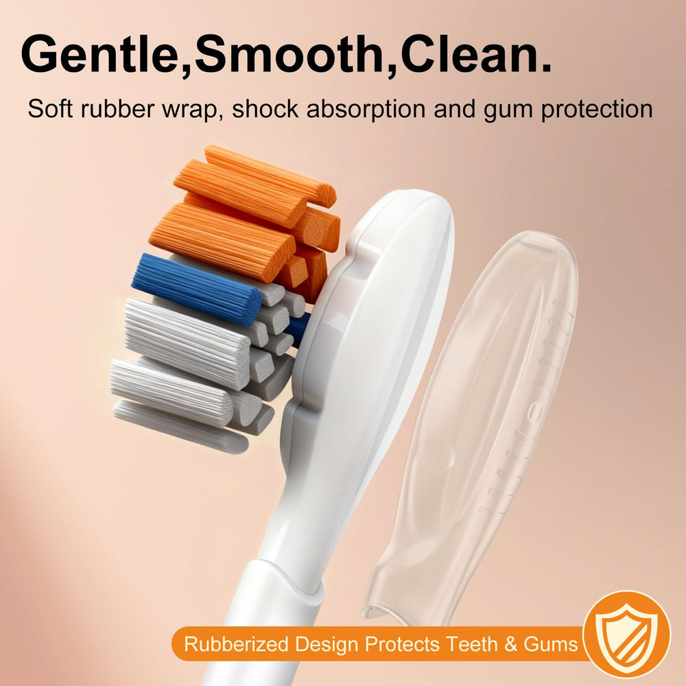 8-pack replacement heads compatible with Philips Sonicare snap-on systems