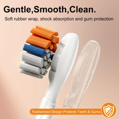 8-pack replacement heads compatible with Philips Sonicare snap-on systems