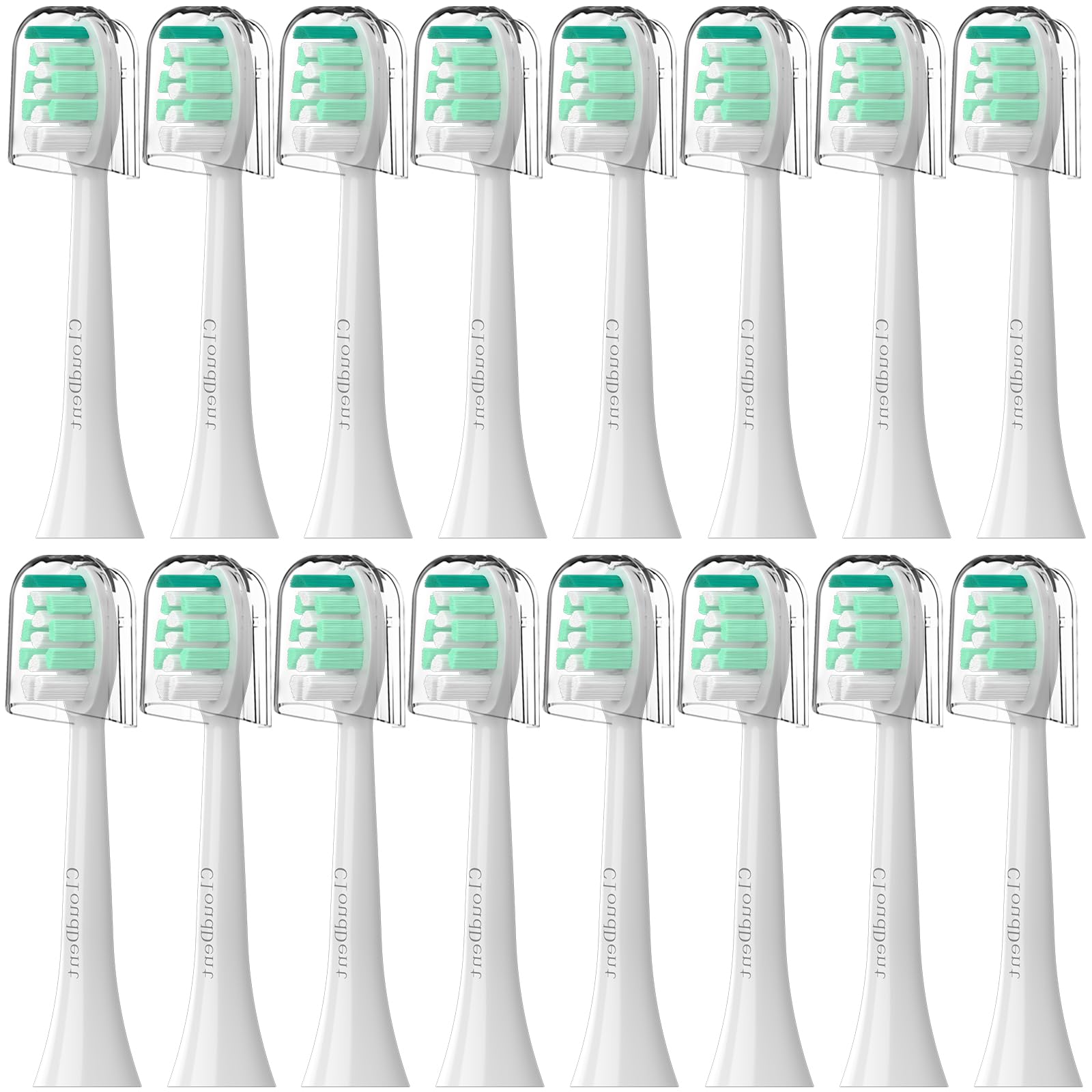16-pack white Philips Sonicare replacement heads