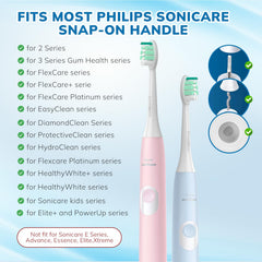 Compatibility with SNAP-ON system for Philips Sonicare handles
