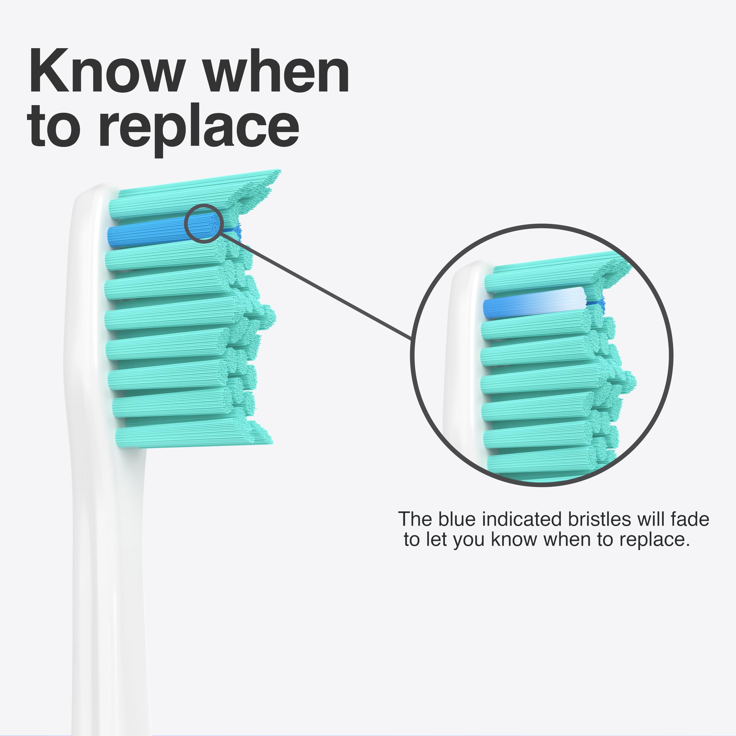 High-quality filaments and durable design for Sonicare brush heads