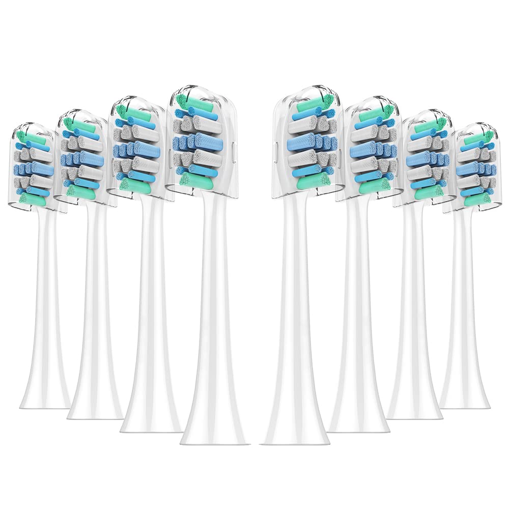 NEDIFON Philips Sonicare replacement heads 8-pack compatible with 4100/5100/6100 HX9023 G2 — front view