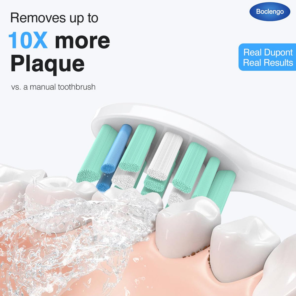 Bristle detail of Sonicare replacement heads