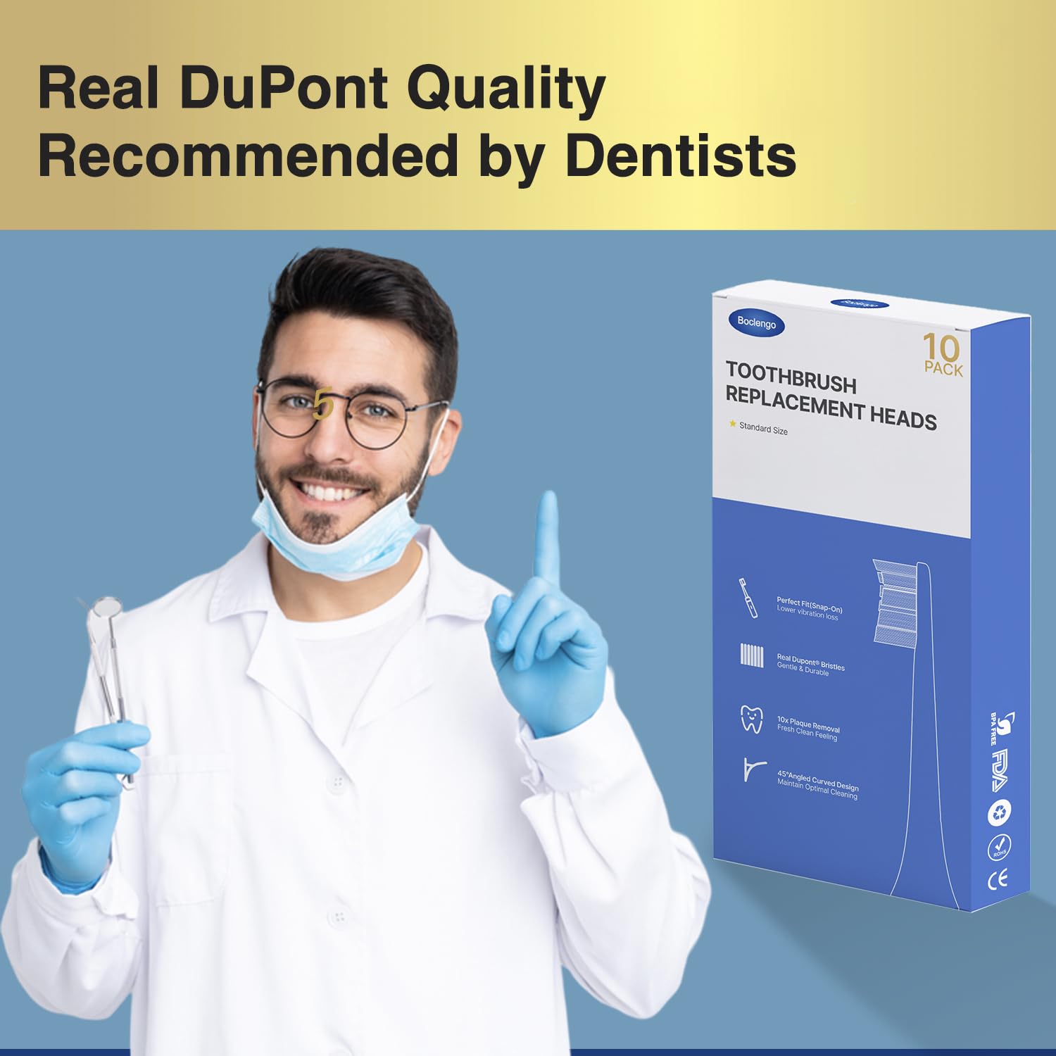 Satisfaction guaranteed label for Sonicare heads