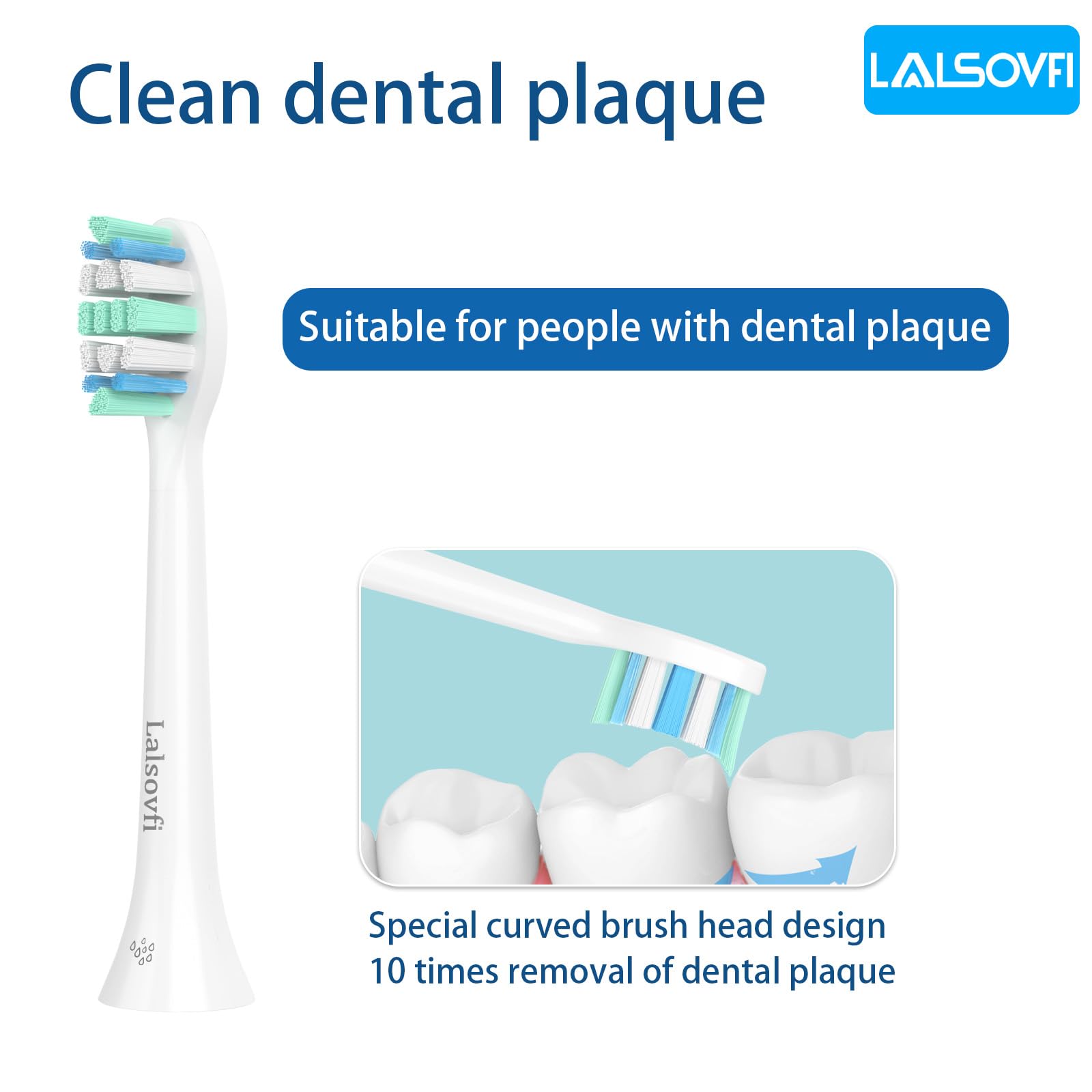 Dense bristles for effective plaque removal